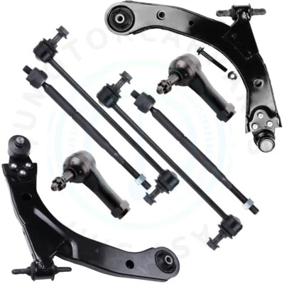 8x Braço de controle inferior dianteiro barra oscilante haste de amarração compatível com 2006-2010 Chevrolet Cobalt HHR - Imagem 1 de 4