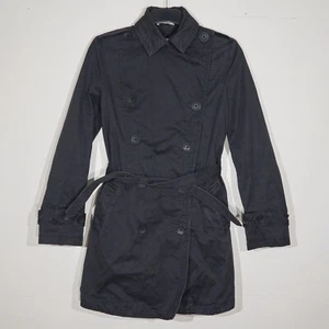 Timberland Damen schwarz 2008 zweireihig Gürtel Trenchcoat Small 38 - Bild 1 von 20