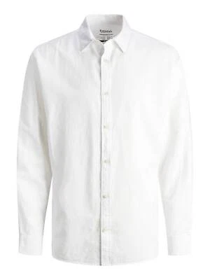 Jack & Jones Summer Linen Shirt - Camicia Bianco - Taglia XL Abbigliamento Uomo - Immagine 1 di 2