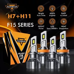 Faros LED AUXBEAM 20000LM para Hyundai Veloster 2013-2017 bombillas de haz alto bajo - Imagen 1 de 12