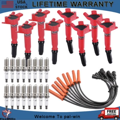 Bobina de encendido + bujía + juego de cables para Ford F-250 Super Duty 6,2 L 2011-2016 Foto 1 de 4