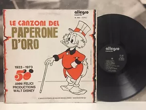 CARLO CORDARA - LE CANZONI DEL PAPERONE D'ORO 1923 - 1973 LP VG/VG+ WALT DISNEY - Bild 1 von 3