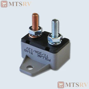 Disyuntor térmico de restablecimiento automático de un solo polo Pollak 12V 20A 54-220 PLÁSTICO BKT - Imagen 1 de 4
