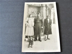 Army Officer in Uniform with Wife-Frankfurt, Germany- Printed Agfa-1930s - RPPC. - Picture 1 of 2