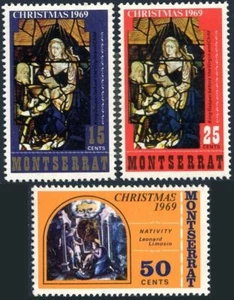 Montserrat 224-226, MNH. Christmas 1969. Paintings by Leonard Limasin. - Picture 1 of 1