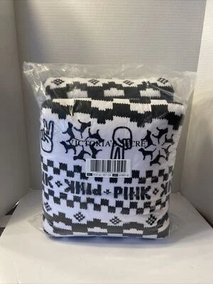 PINK by VICTORIA'S SECRET Blanket 50 x 60 Sherpa PEACE DOGS TRIBAL *FAST SHIP* - Image 1 of 4