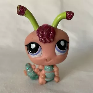 Littlest Pet Shop LPS Glitter Caterpillar Inchworm Purple Eyes - Picture 1 of 5