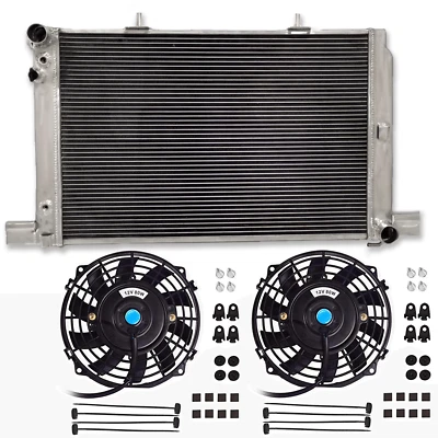Radiador e ventiladores para 1989-2002 Mercedes Benz SL500/AMG 55/60 R129 500 SL R 129 AT - Imagem 1 de 4