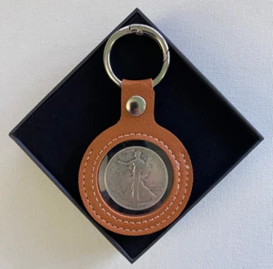 Llavero Walking Liberty 90% Plata Medio Dólar 1942 - Regalo para Coleccionistas - Imagen 1 de 4