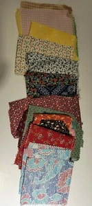 26 Stück rosa, blau, weiß, grün Blumen Baumwolle Quilt Stoff, Basteln, Nähen - Bild 1 von 5