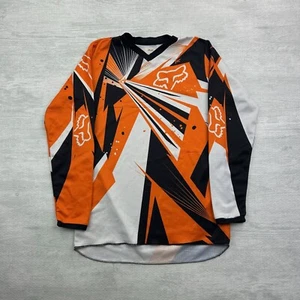 Vintage Y2K Fox Racing Shirt Youth XL Orange Langarm Motocross Biker - Bild 1 von 8