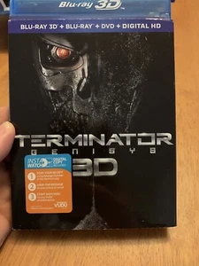 Terminator Genisys Blu-Ray 3D + Blu-Ray + DVD 2-Disk Set W/ Slipcover - Picture 1 of 4