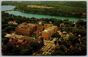Vtg Eau Claire Wisconsin WI Luther Hospital Aerial View 1960s Old Postcard - Picture 1 of 2