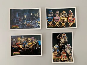 MUTANT NINJA TURTLES, SAMMLUNG VON 4 SELTENEN AUTHENTISCHEN 1991 FOTO POSTKARTEN - Bild 1 von 8