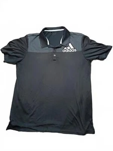 Adidas Black Polo Shirt Size Medium - Picture 1 of 3