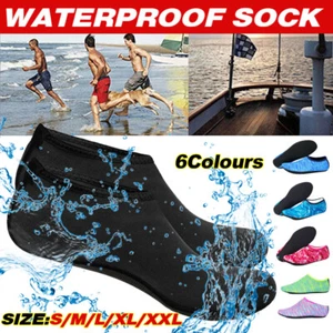 Unisex Water Shoes Slip On Aqua Socks Swim Surf Diving Yoga Exercise Reef Shoes - Picture 1 of 23