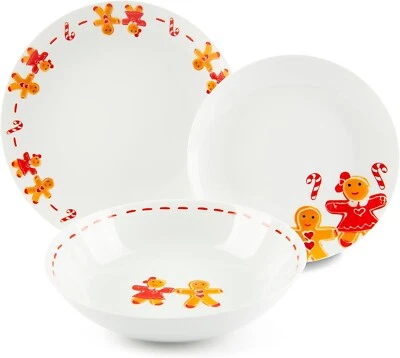 SERVIZIO PIATTI EXCELSA GINGER BOY & GIRL Servizio Piatti 18 Pezzi - EXCELSA - Immagine 1 di 4