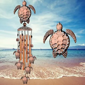 Garden Yard Home Decor Sea Turtle Gifts Wind Chimes Outdoor Clearance - Picture 1 of 7