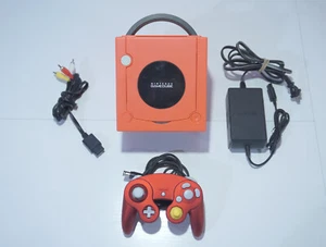 Warm Red Nintendo GameCube Console DOL-001 (USA) w/ OEM Metallic Red Controller - Picture 1 of 12