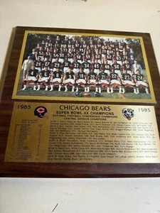 Chicago Bears 1985 Super Bowl XX Champions Photo Wooden Wall Plaque NFL Football - Picture 1 of 2