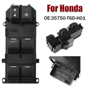 ABS Car Window Control Switch 35750-T6D-H01 For Honda Odyssey 2015-2019 - Picture 1 of 6