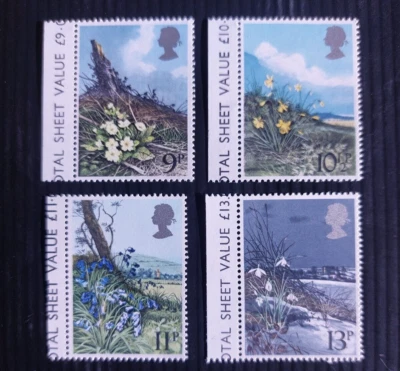 GB Stamps - 1979 Wild Flowers - SG 1079-1082 -MNH - Image 1 of 2