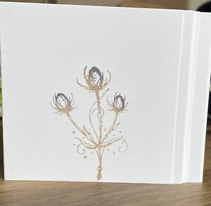 10 Thistle Note Cards with Envelopes