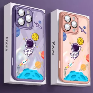 Astronaut Case Cover For iPhone 16 15 Pro Max 14 13 12 11 Shockproof Clear Soft - Picture 1 of 18