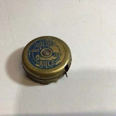 Antique 1936 Craftsman 1886-1936 50 Years Of Value “Golden Rule” 6’ Tape Measure - Image 1 of 4