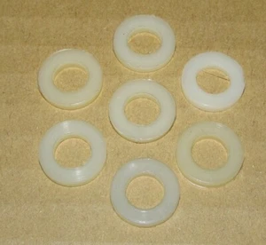 Lot of 7 Campagnolo Downtube Shift Lever Plastic Washers Spacers NOS NEW - Picture 1 of 2