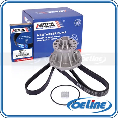 Water Pump w/ Belt for 04-10 Ford E-350 E-450 F-250 350 450 550 Super Duty 6.0L - Image 1 of 4