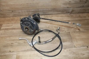 1984 Honda ATC200S Rear Brake Axle Hub Drum, Cable Lever Pedal - Foto 1 di 7