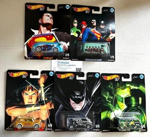 HOT WHEELS POP CULTURE DC COMICS ALEX ROSS SET OF 5 HAULIN GAS 2017 - Picture 1 of 1