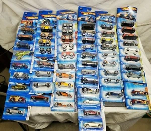 (58) Vintage -Mostly 2004-2005 -Hot Wheels Cars, New, On Cards -58 Total -READ - Picture 1 of 10