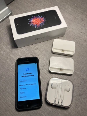 Apple iPhone SE - 64GB - Spacegrau (Ohne Simlock) - Bild 1 von 2