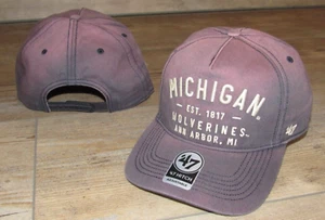 Michigan Wolverines '47 Hitch Dusted Laramie Snapback $42 Hat Cap size Men's - Picture 1 of 3