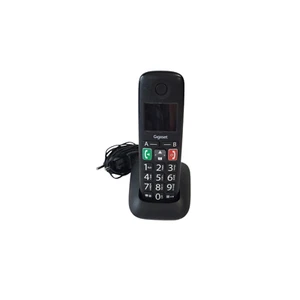 Gigaset E290HX DECT Telefon bezprzewodowy Czarny Nowe baterie - Zdjęcie 1 z 5