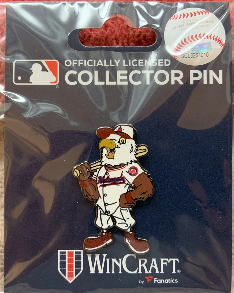 WASHINGTON NATIONALS SCREECH MASCOT COLLECTOR PIN NEW WINCRAFT - Image 1 of 1