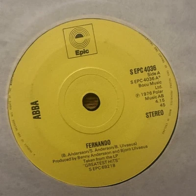 ABBA – Fernando - Vinyl 7" Single UK Import - VG+ - Image 1 of 2