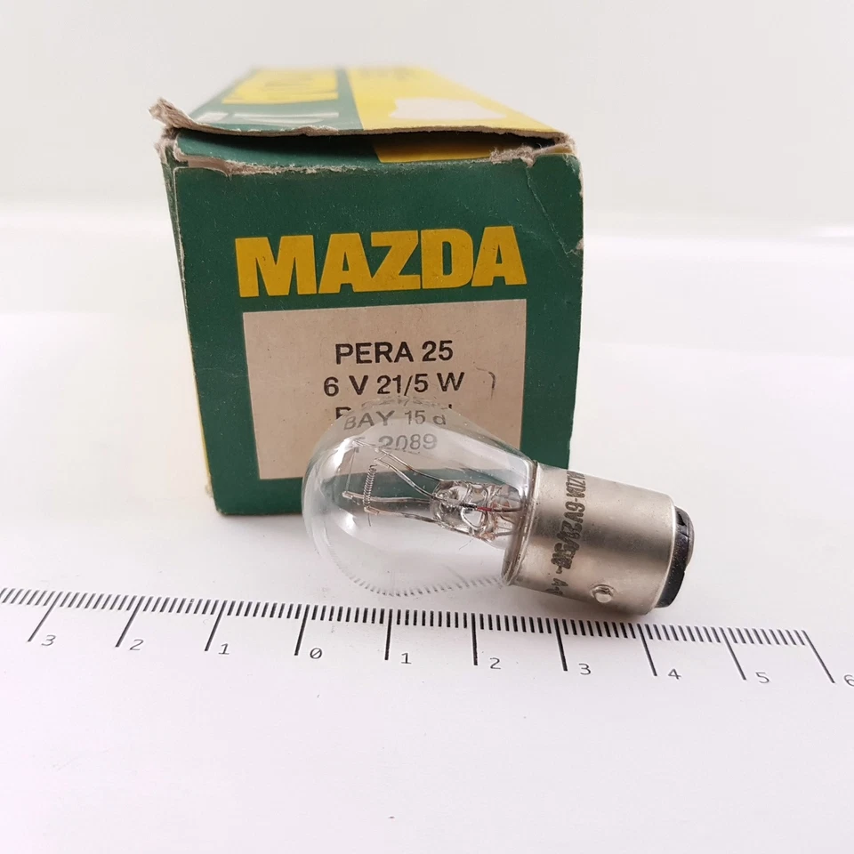 1 X LÁMPARA BOMBILLA MAZDA 25 6V 21/5W T-2089 (15X47mm) RC30/4U5 Foto 1 de 1