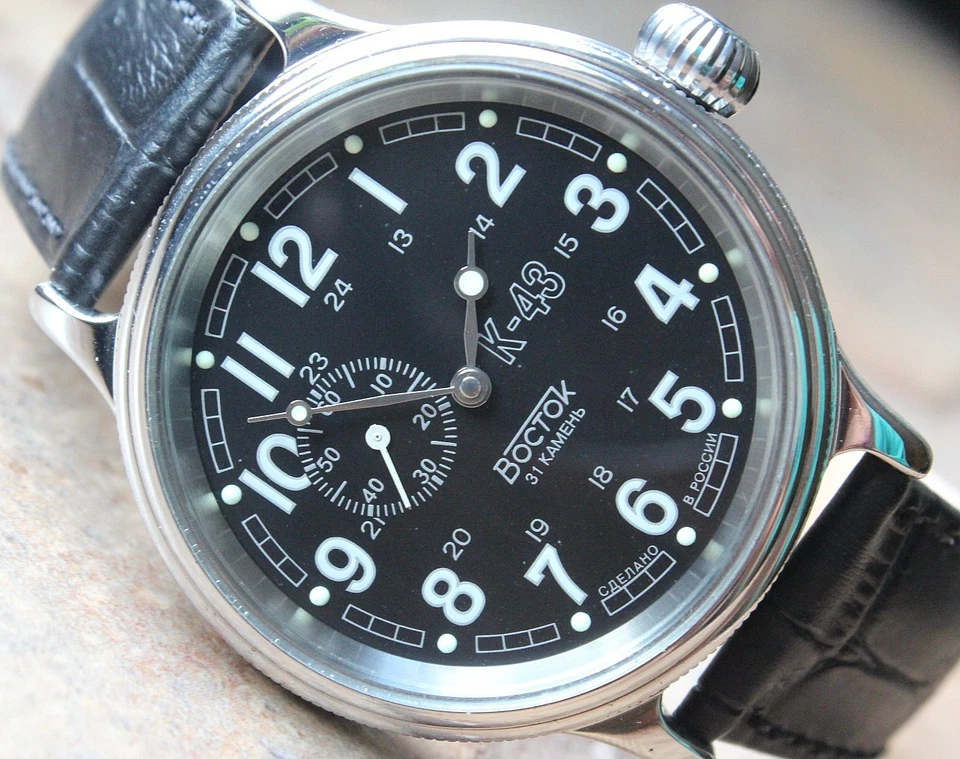 Reloj Pulsera Vostok Komandirskie Mecánico Cuerda Automática K-43 Retro 540933 Foto 1 de 4