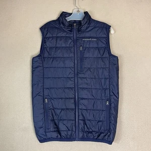Vineyard Vines Vest Youth XL Blue Full Zip Puffer Primaloft Softshell Regular - Picture 1 of 12