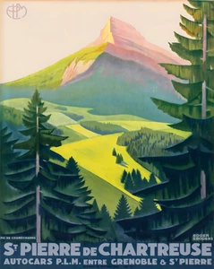 Roger Broders Chartreuse Poster French Alps Wall Art - 12X16/16X20/18X24/24X36 - Imagen 1 de 11