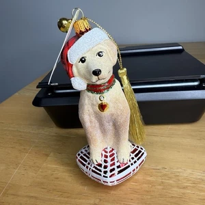 JingleNog Buddy Labrador Retriever Ornament, Neu mit Etikett, Made in Poland Weihnachten Lesen - Bild 1 von 24