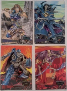 Skeleton Warriors Lot 4 Fleer Ultra Marvel Premiere Edition Insert Promo Cards - Bild 1 von 2