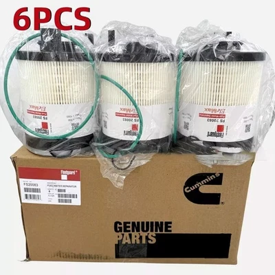 Set of 6 FS20083 Fuel Water Separator Filter for ISX DD13 DD15 DD16 NEW - Image 1 of 3