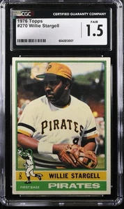 Willie Stargell - 1976 Topps #270 Pittsburg Pirates Hall of Fame - Picture 1 of 3