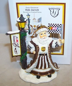 VINTAGE MEMORY COMPANY 2003 NASCAR SANTA CLAUS ORNAMENT #88 DALE JARRETT UPS 1ST - Picture 1 of 6