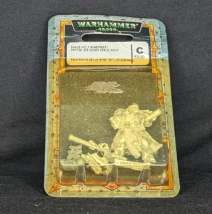 Warhammer 40k Space Wolf Rune Priest Metal/OOP/SELLADO - Imagen 1 de 1