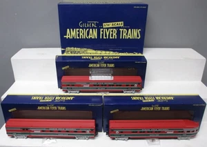 American Flyer 6-49960 S Gauge Route of the Reindeer Steamliner Car (Set of 3) - Picture 1 of 4